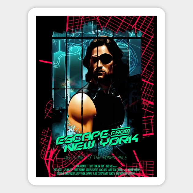 Escape from New York Sticker by Tronyx79
